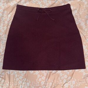 Vintage Express Deep Burgundy Mini Skirt